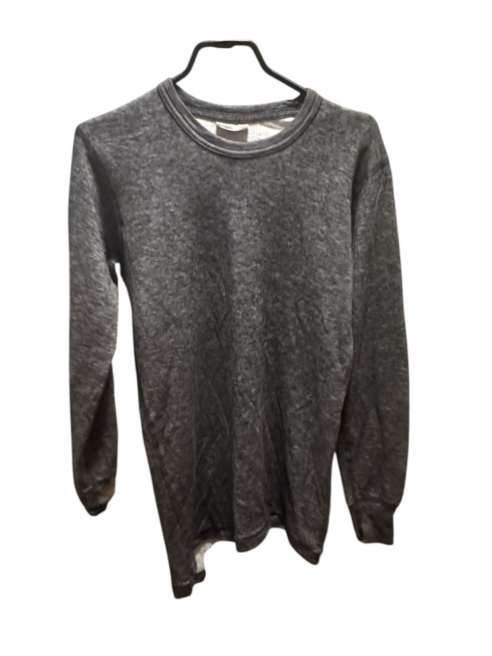 STANFIELD'S Vintage Men's Gray Thermal Base Layer Fitted Long Sleeve Shirt Sz M